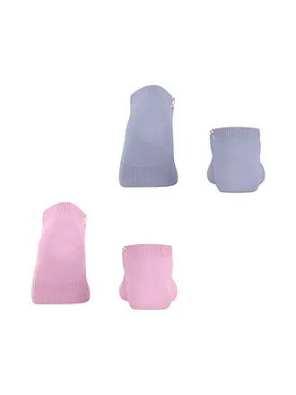 BURLINGTON | Chaussettes sneaker femme lot de 2 EVERYDAY 36-41 bleu clair | rosa